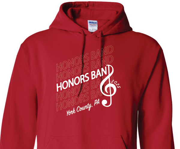 2025 York County Honors Band Pullover Hoodie