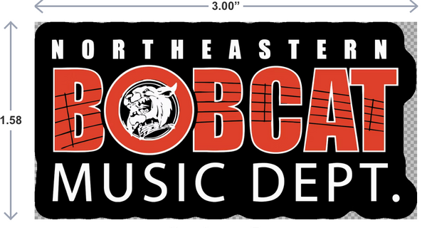 3"x 2.5"  SEMD Music Die-cut sticker