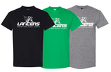 Lancer Knight Logo available in Short Sleeve T-shirt, Long Sleeve, Crew Neck and Hoodie.