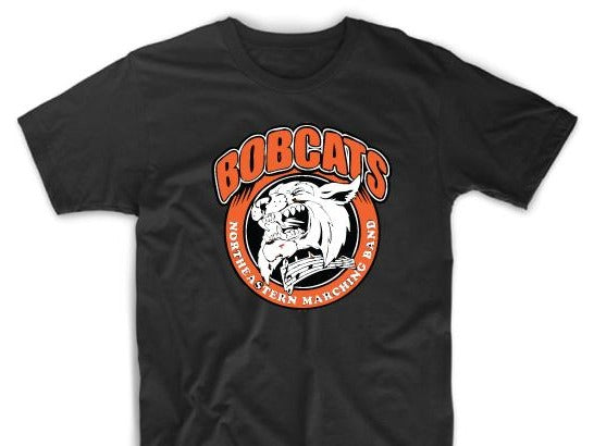 #008 T-Shirt -"Round Bobcat" Marching Band Logo