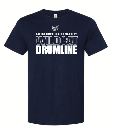 Wildcat JV Drumline Navy T-shirt